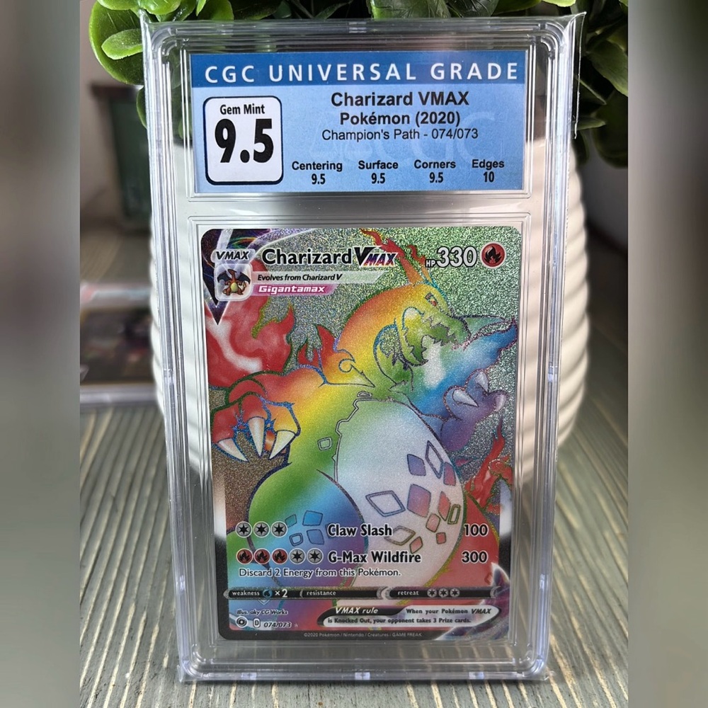 Charizard VMax Rainbow Holo Rare CGC 9.5